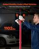 Underhoist Support Stand, 1/2 Ton Capacity Under Hoist Jack Stand, Lifting from 1372 To 2130 Mm, Bearing Mounted Spin Handle, Self-Locking Threaded