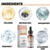 Ouhoe Kollagen Anti-Aging Essenz zur Reduzierung feiner Linien und Nasolabialfalten im Gesicht, Feuchtigkeitsspendende und Anti-Falten Essenz