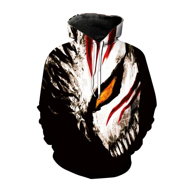 2024 Anime Bleach 3D potisk Mikiny Pánské Dámské Módní Mikina s kapucí Pulovr Mikina Harajuku Hip Hop Streetwear kabát