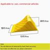 Portable Wheel Chock Heavy Duty Vehicle Car Truck Wheel Tire Chock Stop Block Honeycomb Base Tire Anti-slip Fixed Pad Yellow