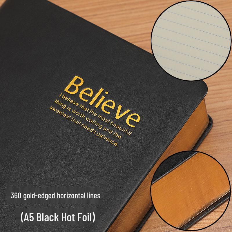 Bardzo gruby retro europejski skórzany notatnik-planer