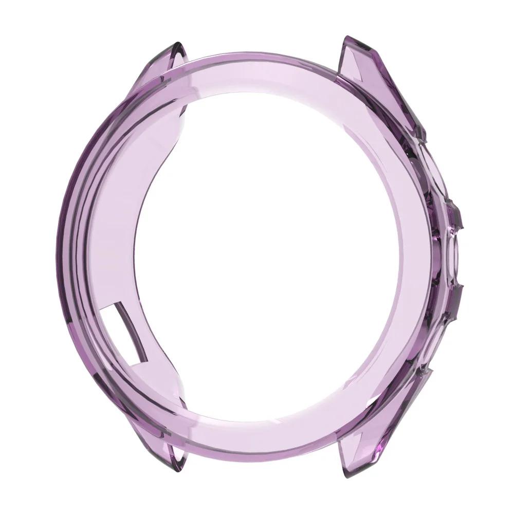 

Прозрачный защитный чехол из ТПУ для умных часов Garmin Approach S70 42 мм 47 мм, мягкий силиконовый защитный чехол, аксессуары For S70 47MM фиолетовый