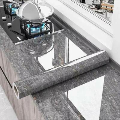 0.40m PVC Kitchen Wall Sticker Marble Waterproof and Stain Resistant Self-adhesive Wallpaper