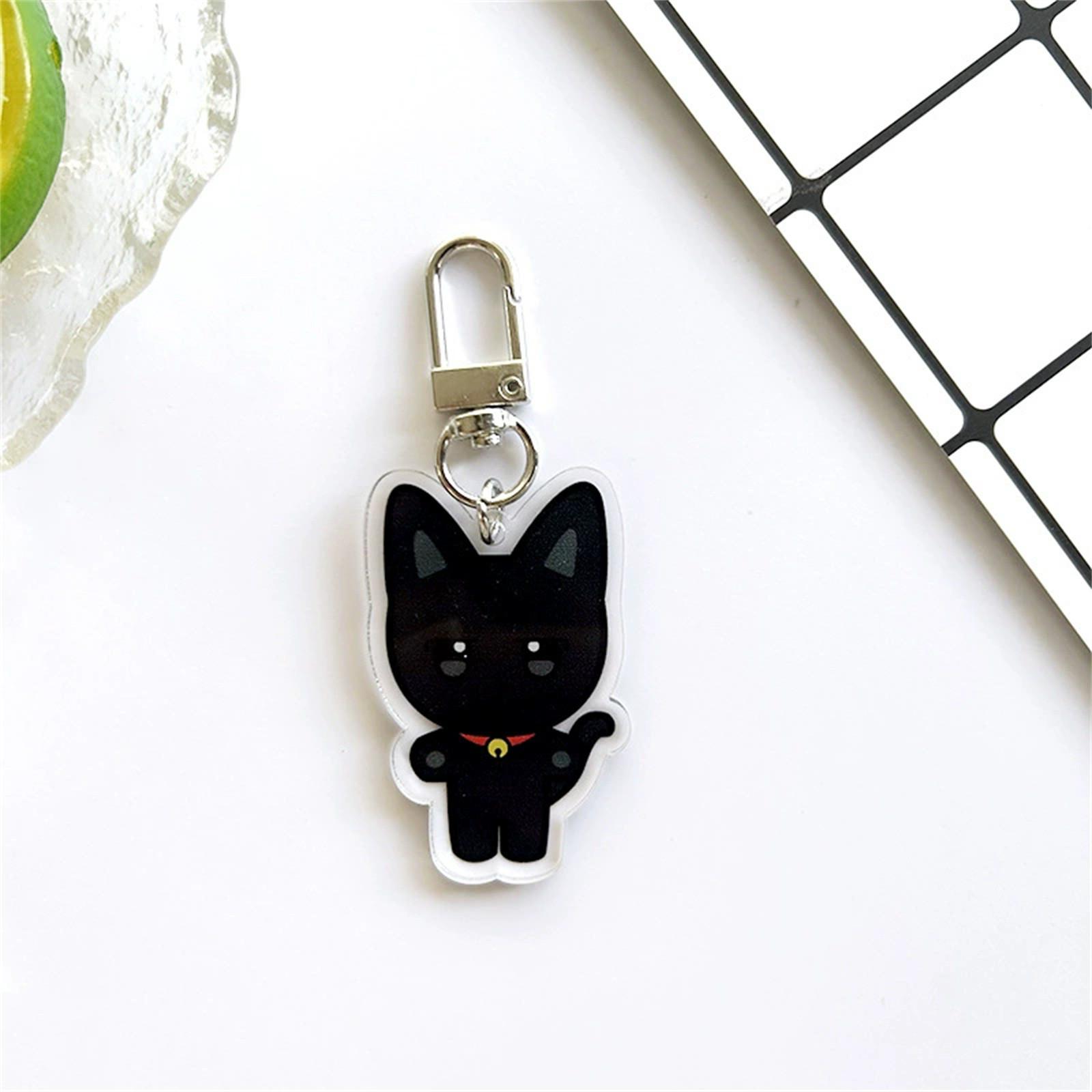 

Брелок Чоловічий і Жіночий Кулон Веселий Милий Подарунковий Брелок One Size чорний