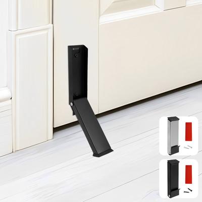 Kick Down Door Stoppers Self Adhesive Pedal Door Stop Doorstop Holder No Drilling Stainless Steel Anti-Slip