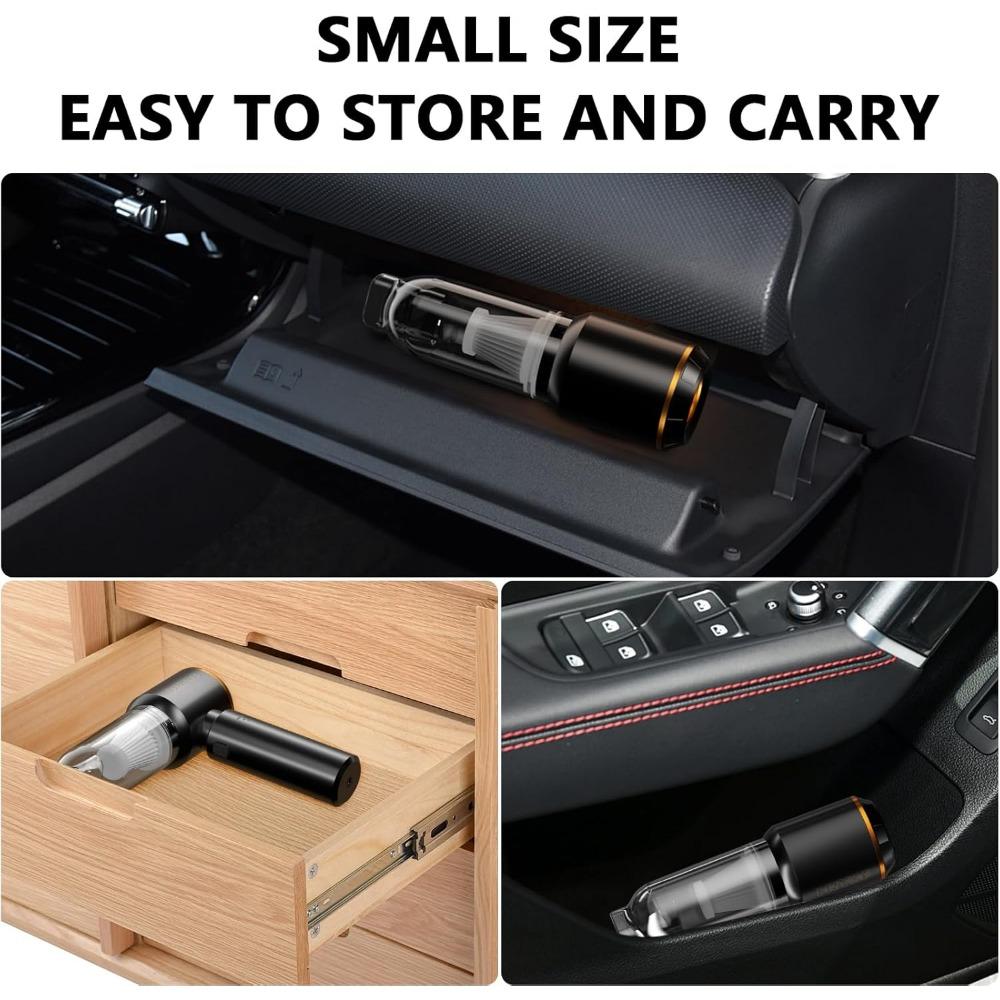 Handheld Vacuum,Car Vacuum Cleaner,4-in-1 20000PA High Power Portable Rechargeable Vacuum Cleaner with Brushless Motor, Small Ha