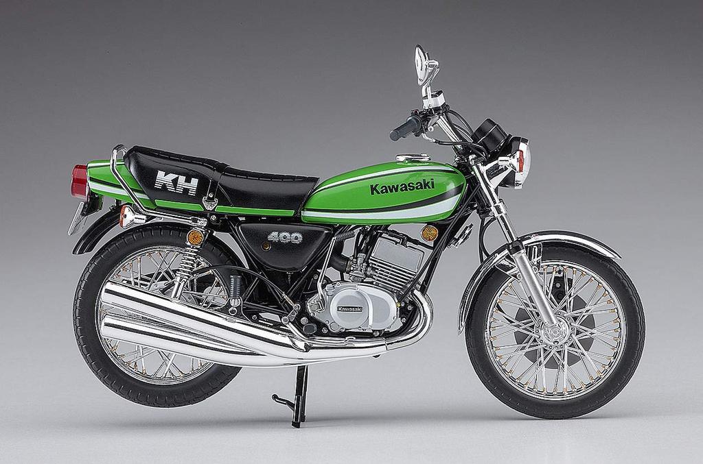 Hasegawa Motorcycle Series Kawasaki Plastic Model BK6 1/12 KH400-A7