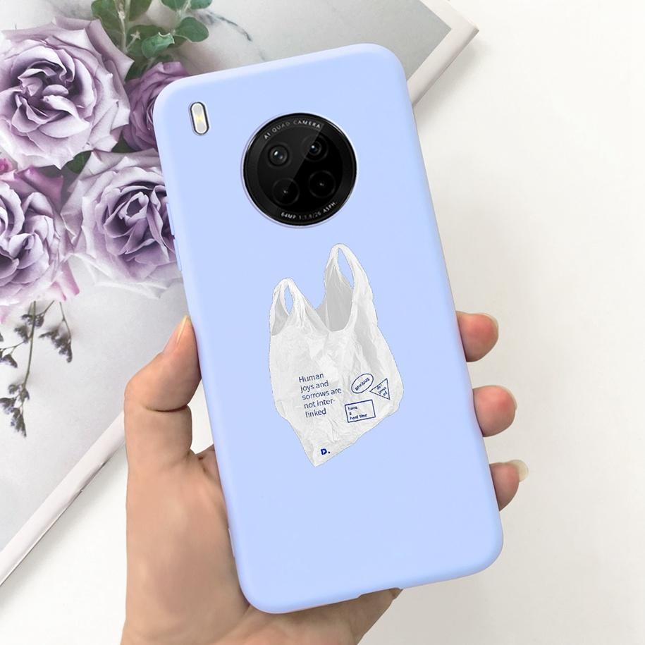 For Huawei Y9a 2020 Silicone Case FRL-22 FRL-23 Cute Astronaut Love Heart Slim Soft TPU Phone Case on Huawei Nova Y9a Y 9A Cover