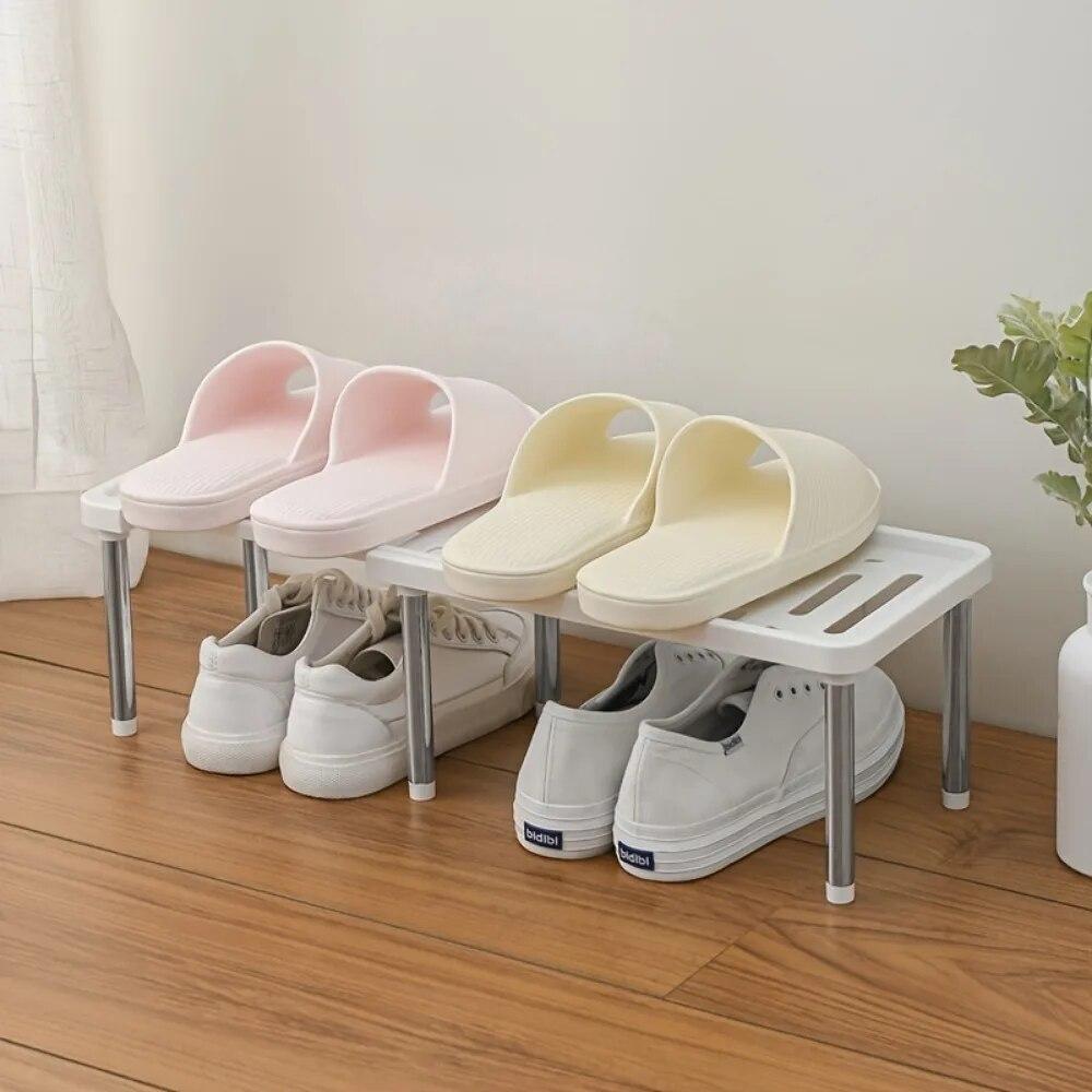 1pc Retractable Kitchen Shelf Household Multifunctional Cabinet Layered Dish Seasoning Bottle Finishing Stainless Storage Rack