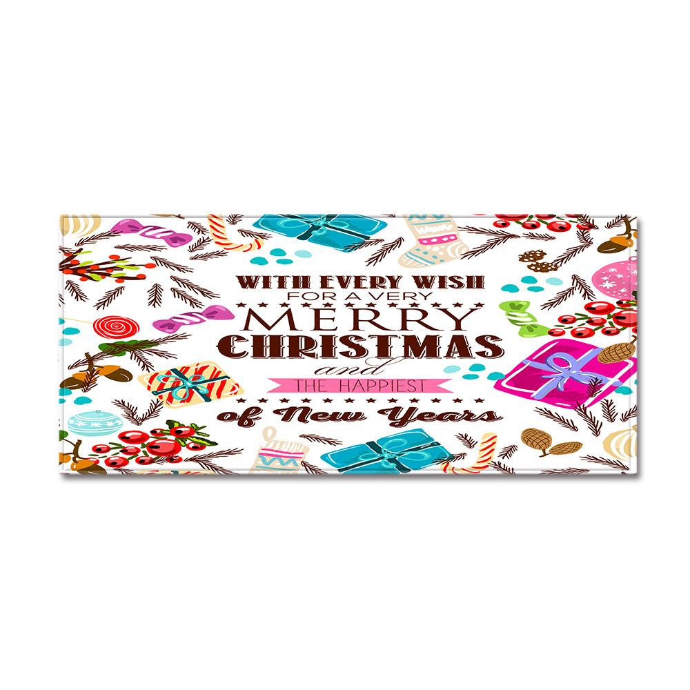 Christmas Kitchen Sand Carpet Doormat Long Floor Mat