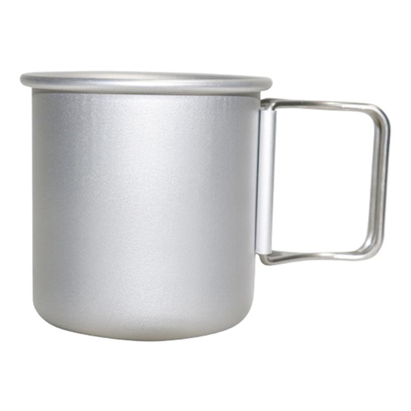 

300 мл походная кружка из алюминиевого сплава, складная чашка, кружка для природы, похода, ультра-легкая чашка для воды для кемпинга, путешествий, уличная посуда для кемпинга 300ml белый
