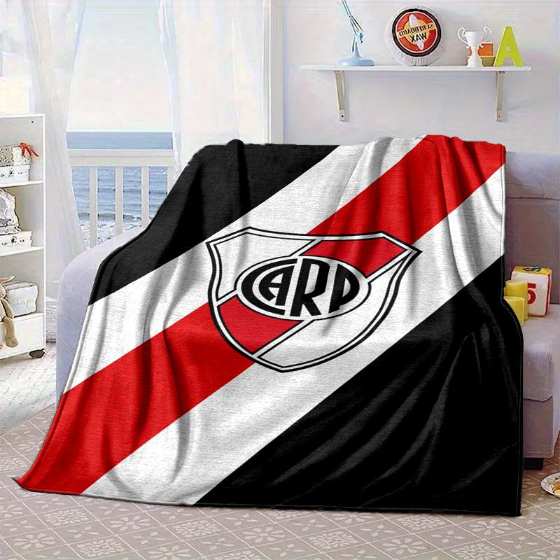 River Plate Emblem Portable Blanket/Soft Blanket Bedding Blanket Suitable for Travel Camping Living Rooms Offices Sofas Fan Gifts