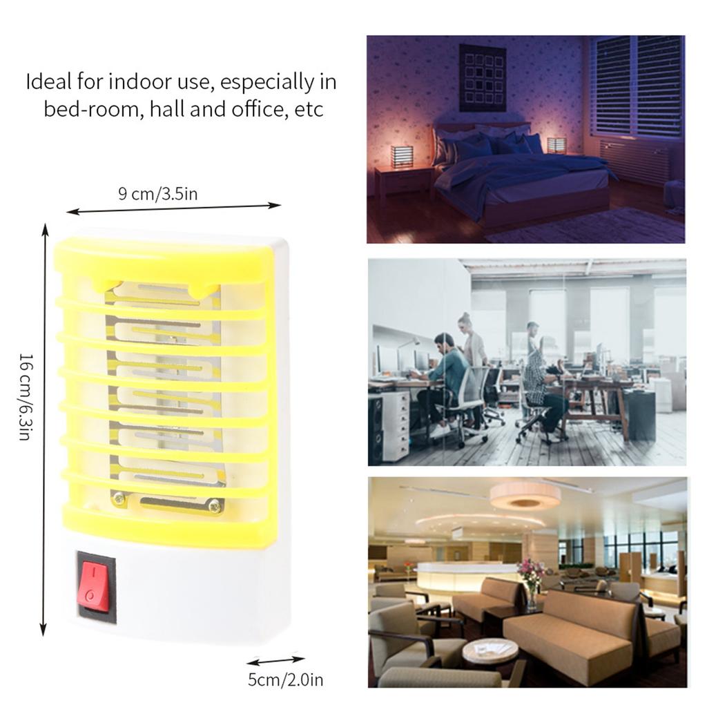 Uccidi Zanzare USB LED Luce Mosche Insetti Zapper Trappola Raccoglitore Lampada Interno Arancione