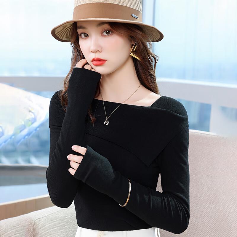 

Женский облегающий базовый топ Teluoman с квадратным вырезом, вязаный 4XL