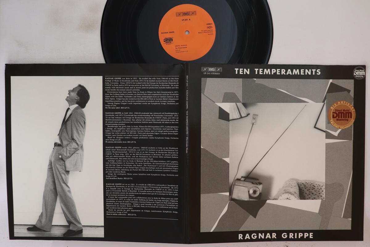 

LP Record RAGNAR GRIPPE - Ten Temperaments LP241 BIS 1982 Sweden Classical Used