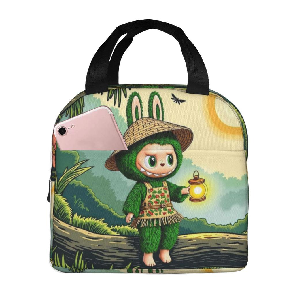 Picnic Bag, Primary And Secondary School Students Lunch Bag, Cartoon Animation Outdoor Portable Lunch Box Bag