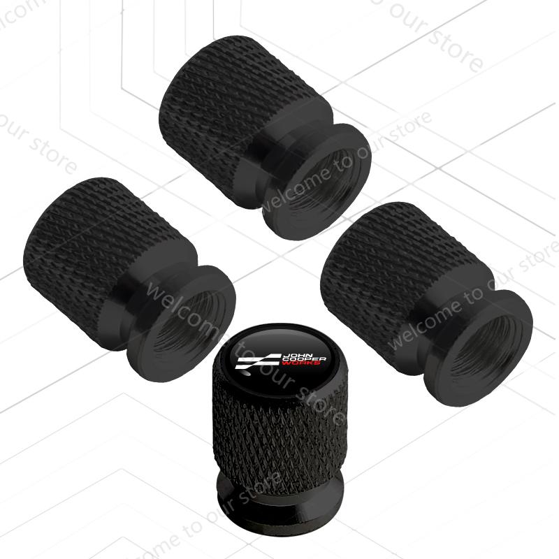 4Pcs/Set For F57 J01 J05 F66 F65 ONE F67 F56 F57 R59 F60 R58 LOGO Badge Car Wheel Tire Valve Caps Tyre Stem Covers Accessories