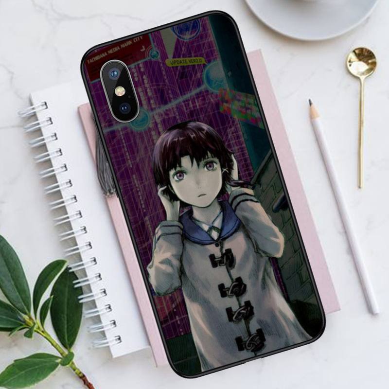 Serial Experiments Lain Phone Cases for iPhone 11 12 13 Mini Pro XS MAX 8 7 Plus X SE 2020 XR Luxury Brand Shell Funda