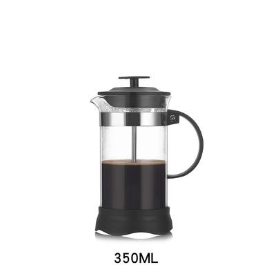Glass Coffee Tea French Press Heat-resistant Stainless Steel Plunger Coffee Pot 350ml