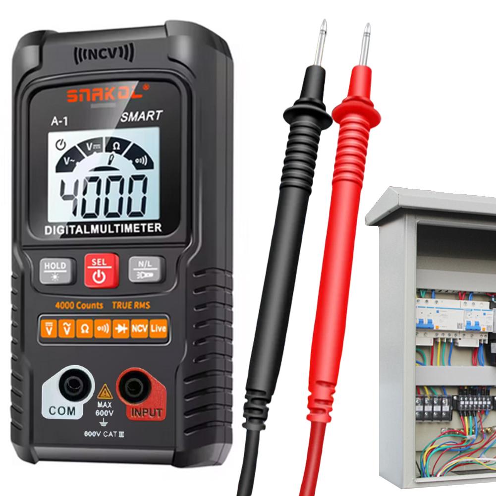 Automatic Digital Multimeter 4000 Counts AC/DC Voltmeter Multimeter Auto-Ranging Smart Digital Multimeter Digital Multi Meter