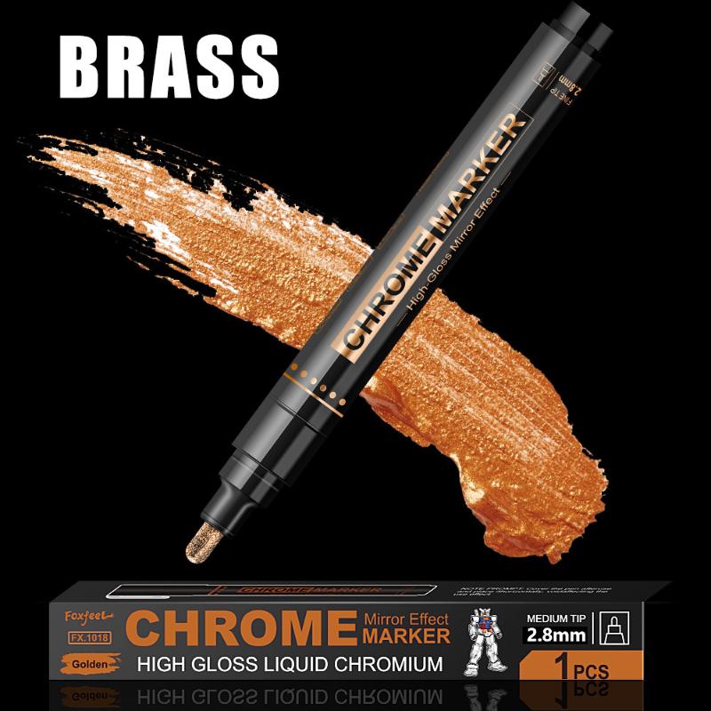 

2.8Mm Electroplating Paint Markers Mirror Effect Waterproof Paintbrush Metal Marker For Graffiti Stationery Art Supplies as the picture