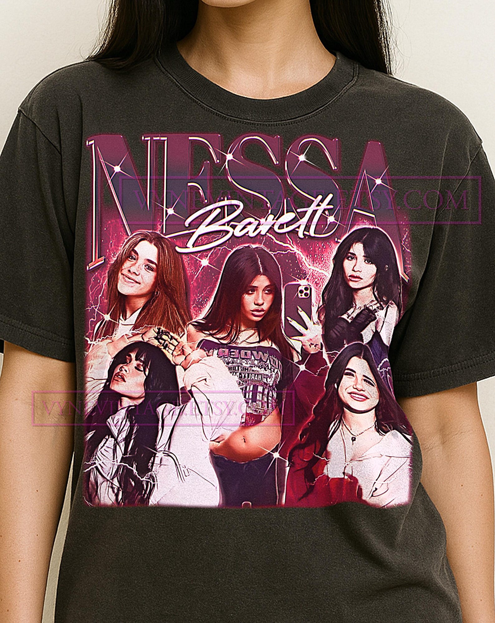 NESSA BARRETT T-Shirt, Vintage Musician Influencer Star Celebrity Performer Tee, 90s Retro Throwback, Nessa Barrett Sweater 3XL