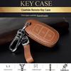 Genuine Leather Key Case for Hyundai Models: Elantra, Santa Fe, Ix35, Verna, Mistra, Lafesta, and Sonata