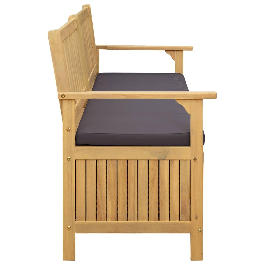 Garden Storage Bench 2 Seater 148 X 63 X 84 Cm