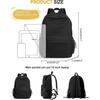 2025 School Backpack Black Waterproof Bookbag Casual Lightweight Travel Rucksack Daypack Backpacks for Men Women College High School Bags backpack for