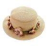 Summer Flower Hat With Wide Brim And Sunshade For Outdoor Beach Vacation