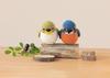 Hamanaka Knitting Kit - Wild Bird Series: Amigurumi (using Hamanaka Amelie yarn) - B: Japanese White-eye, C: Kingfisher (Size: Approx. 5.5cm wide x