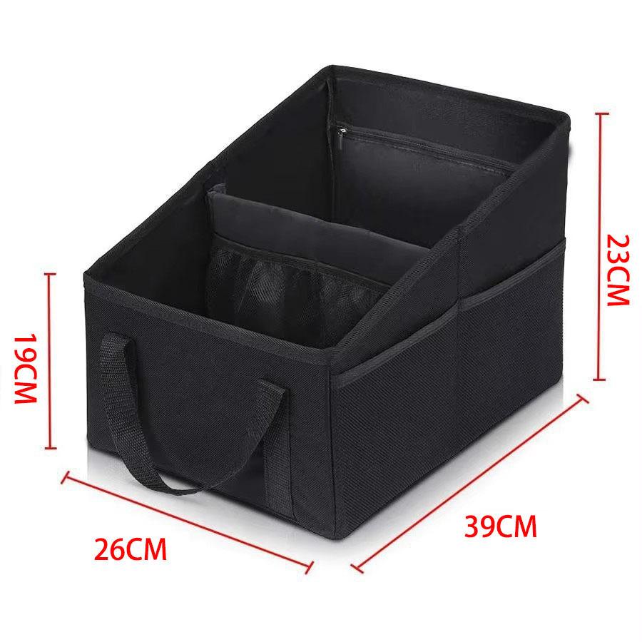 

Multifunctional Auto Storage Box Organizers Large Capacity For Backseat Or Trunk чорний