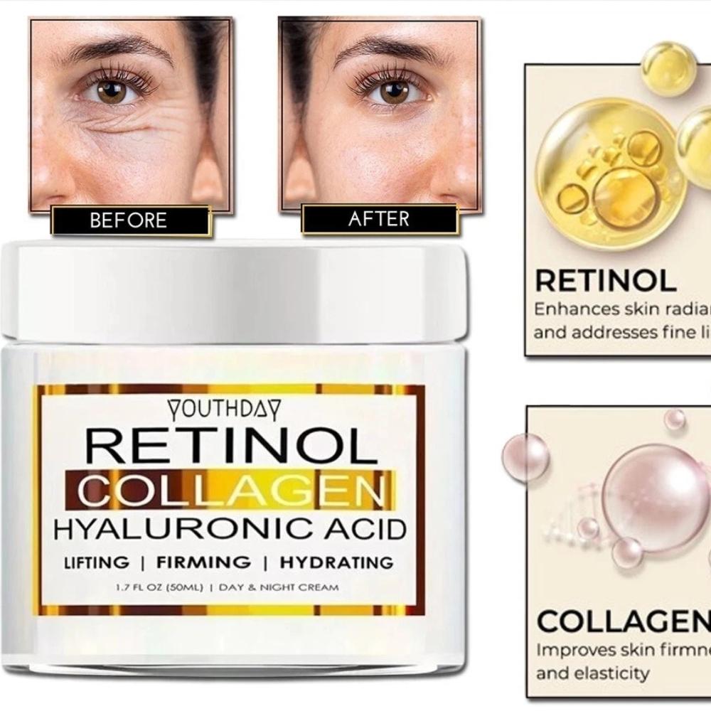 Retinol Lifting Firming Cream (50g) Remove Wrinkle Anti-Aging Fade Fine Lines Face Products Whitening Brighten Skin Beauty Care