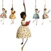 Whimsical Dancing Lady Hanging Ornament Vintage Dangling Legs Ballerina Lady Figurine Funny Creative Women Shaped Pendants Gifts