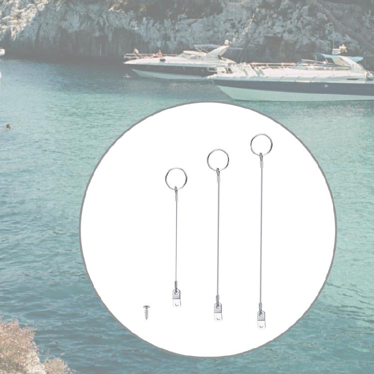 150mm/240mm/300mm Lanyard-Kabel Marine-Beschläge Sicherheits-Fangband Draht Schnellverschlussstift Edelstahl Lanyard Sicherheitsdraht
