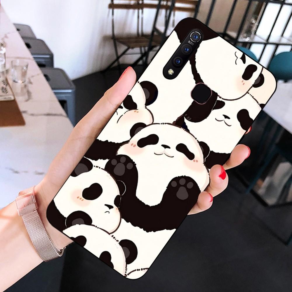 Anime Cute Panda Phone Case For Huawei Y9 6 7 5 Prime Enjoy 7s 7 8 Plus 7a 9e 9plus 8E Lite Psmart Shell