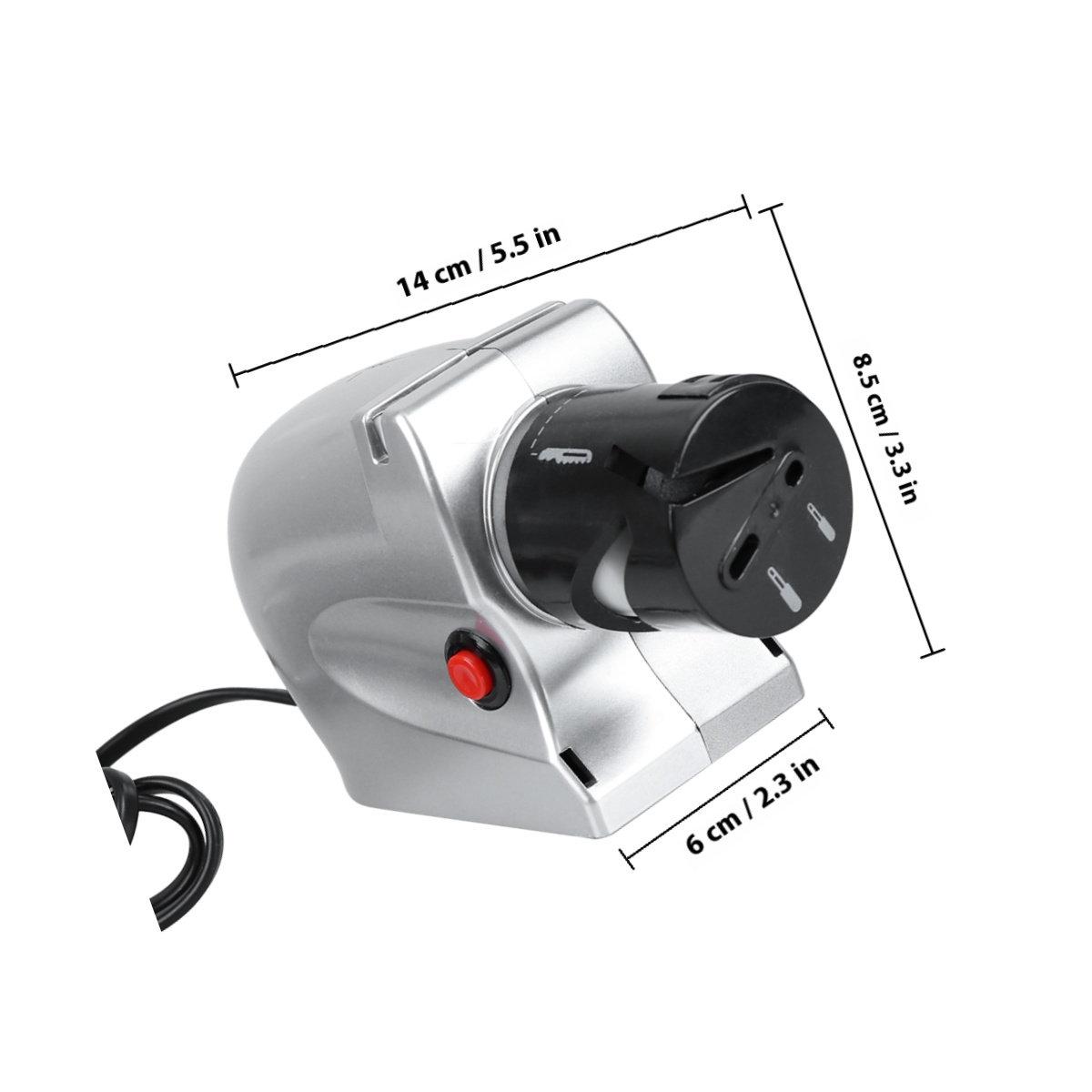Electric Motorized Sharpener Fast Kitchen Sharpening Tool Multi-Function Knife Sharpener System Compact Safe Eu other