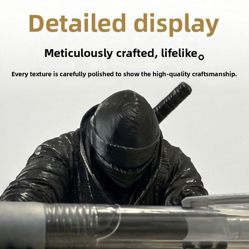 Pen Holder Ninja Print Figurine Action Figure Pen Holder Stationery Storage Rack Unique Creative Desk Set