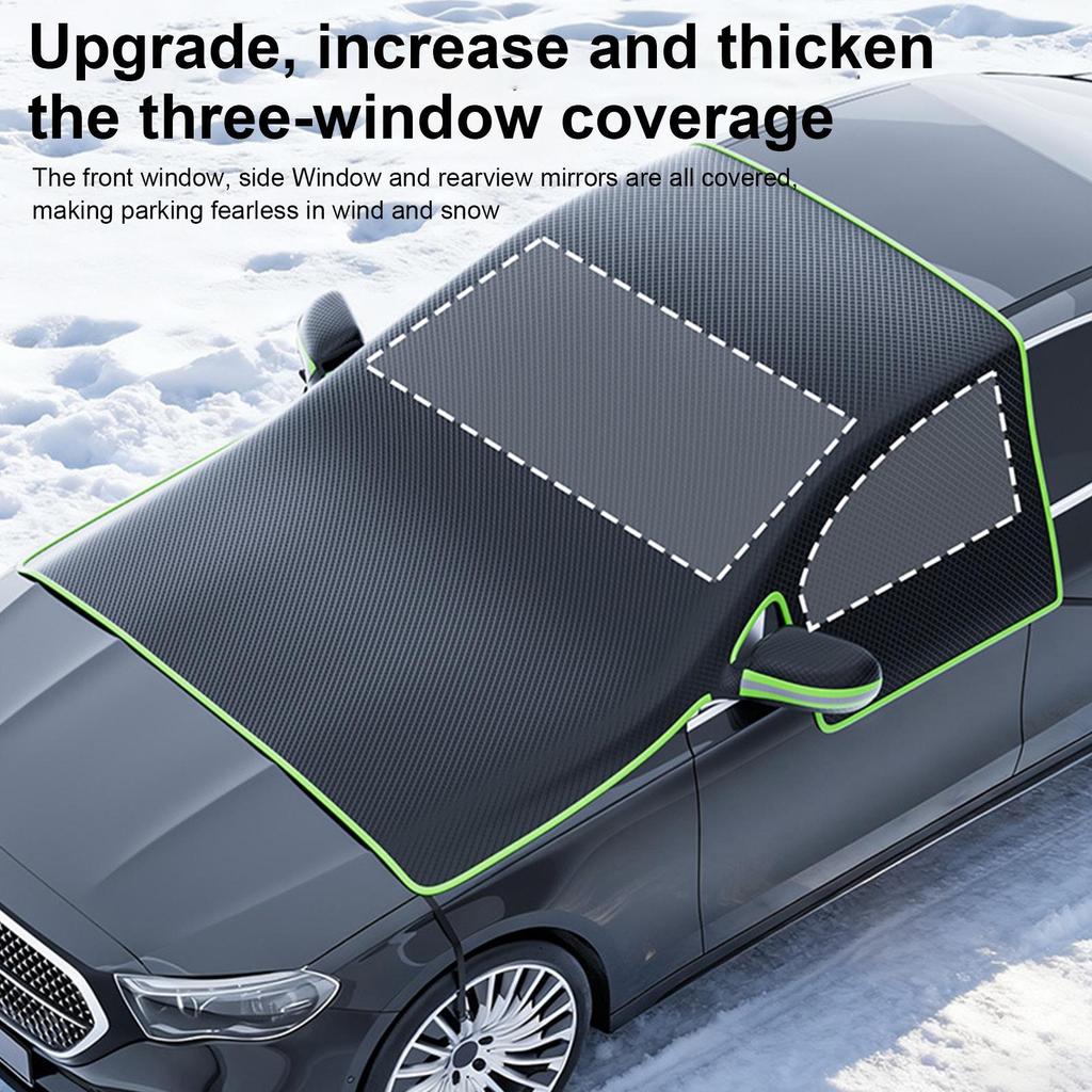 Winter Windshield Covers All-Weather Waterproof Heavy Duty Auto Sunshade Winter Windshield Cover Blanket for Car SUV Trucks
