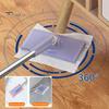 Flat Mop with Cloth Kitchen Bathroom House Mini Sweeper Mop with 360 Degree Rotation Dry Wet Easy Use Mop Household Cleaning Tool