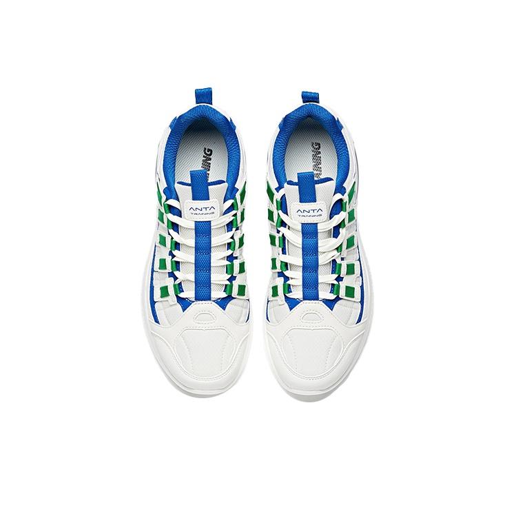 Anta Trainingsschuhe Mit Stoßdämpfung Und Rutschfestigkeit Herren Sneaker Weiß Blau Grün 112017777-1