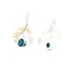 Blue Apatite Gemstone 925 Sterling Silver Women Jewelry Handmade Earrings 1.73" EE-176-16