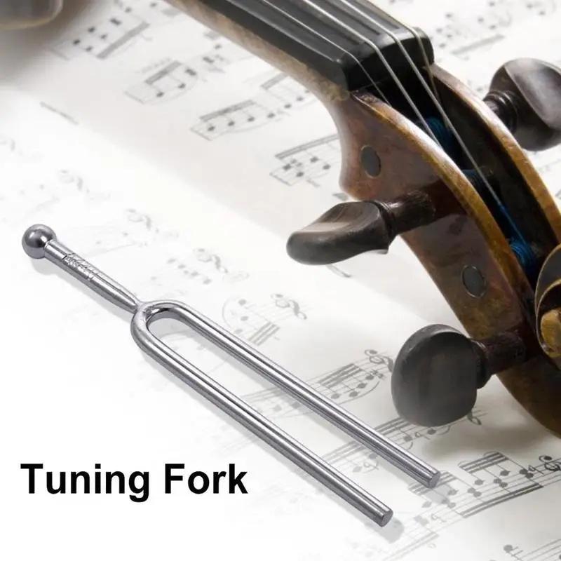 New 440Hz A Tuning Fork, Stainless Steel Professional Pitch Tuner For Violin Viola Cello, Musical Instrument Tool & Gift