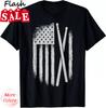 American Flag Drumsticks USA Drummers Vintage Drum Sticks T-Shirt