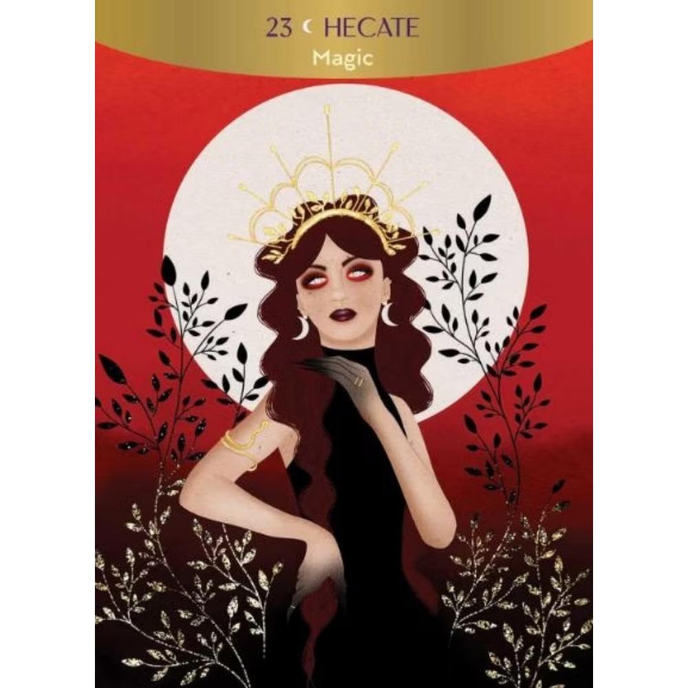 На картах Oracle Goddess Oracle 36 также присутствуют кристаллы, цвета, мантры, предпочтительные лунные циклы и растительные лекарства 10,4*7,3 см
