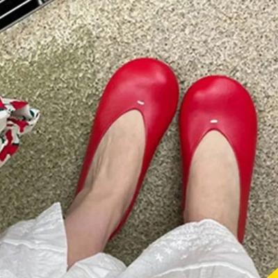 Street Style Ronde Neus Dames Mary Jane Schoenen Design Mode Instapper Zachte Zool Flats Lente Herfst Dames Bruiloft Feest Schoenen