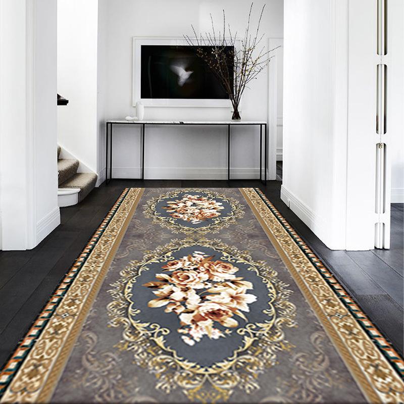 European Style Corridor Carpet Modern Household Carpet Entrance Hall Stairwell Corridor Fully Covered Carpet