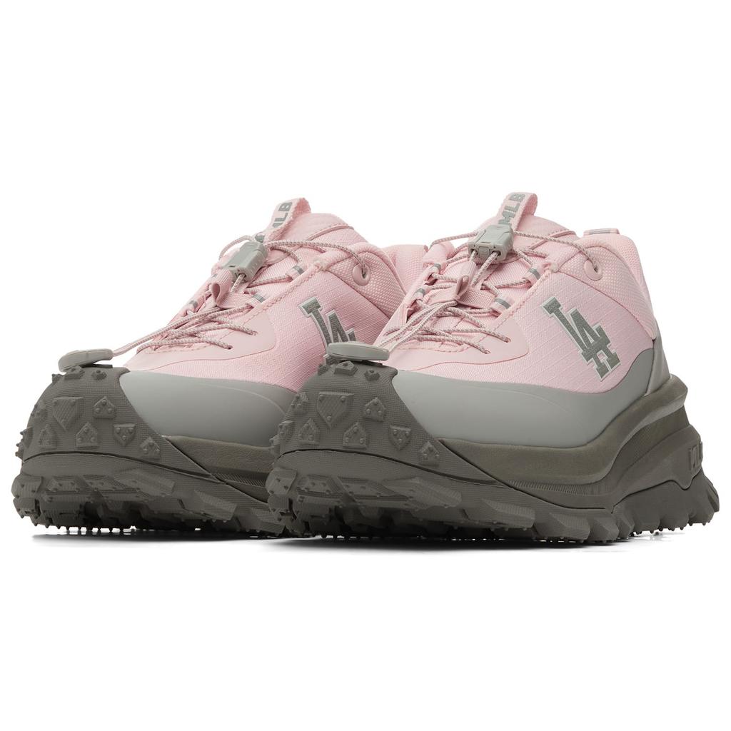 MLB Los Angeles Dodgers Fabric Height Increasing Low Top Chunky Sneakers Unisex Light Pink 3ASHB025N-07PKL