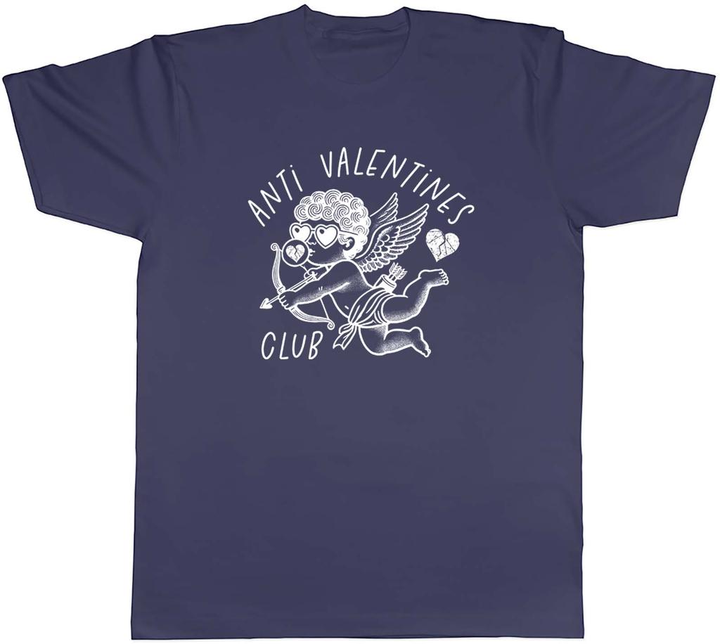 Anti Valentines Club Unisexs TShirt Funny Cupid Tee Gift
