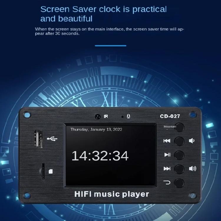Industrial MP3 Decoding Board with 2.8" LCD Display Stereo Sound Simple Install